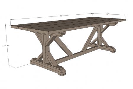 The table I plan to construct.